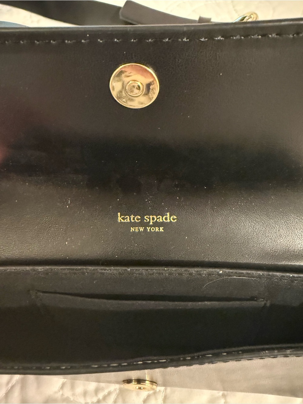 ♠️Kate Spade Black Leather Bow Belt Bag - Picture 11 of 12